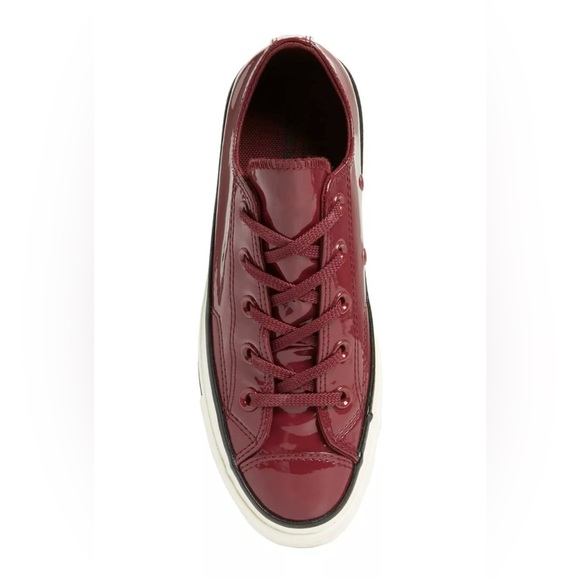 Men’s Limited Edition Converse Burgundy Low-Top Sneakers - Picture 2 of 6